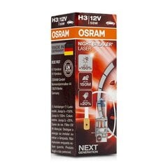 Автомобильная лампа Osram 64151NL H3 12V 55W цена и информация | Автомобильная ксеноновая лампа D2R 6000К (Китай) | kaup24.ee