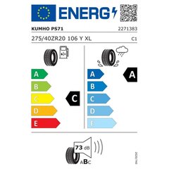 Kumho PS71 ECSTA 275/40YR20 цена и информация | Летняя резина | kaup24.ee