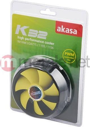 Akasa K32 High Performance PWM Intel Cooler (AK-CC7117EP01) цена и информация | Protsessori jahutid | kaup24.ee