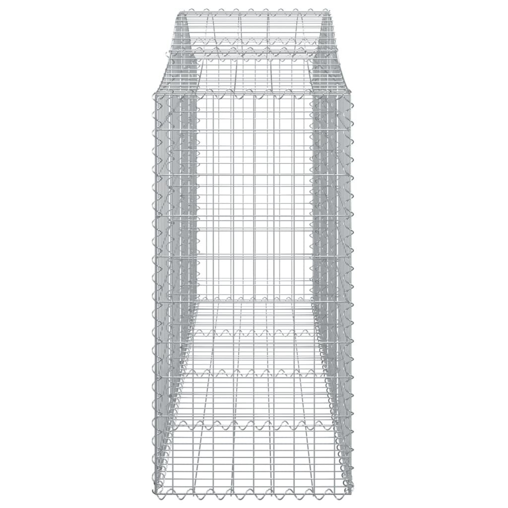 vidaXL kaarekujulised gabioonkorvid 6 tk, 200x50x120/140 cm, raud hind ja info | Aiad ja tarvikud | kaup24.ee