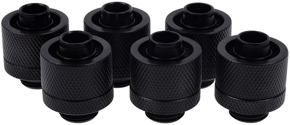 Alphacool Christmas tree connectors 1/4" - 16/10mm, 6 pieces Black (17234) hind ja info | Vesijahutused - lisaseadmed | kaup24.ee