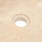 vidaXL vannitoa valamukapp, tiikpuu, marmorist valamuga, kreemjas цена и информация | Vannitoa komplektid | kaup24.ee