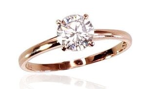 Золотое кольцо  1.39 гр,размер: 17.0, 585° цена и информация | Кольцо | kaup24.ee