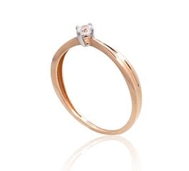 Золотое кольцо  1.22 гр,размер: 18.0, 585° цена и информация | Кольцо | kaup24.ee