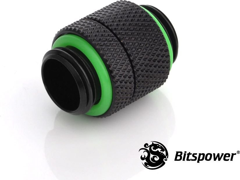 BitsPower connector 2x 1/4 "adapter - rotatable, Black matt (BP-MBRG) цена и информация | Vesijahutused - lisaseadmed | kaup24.ee