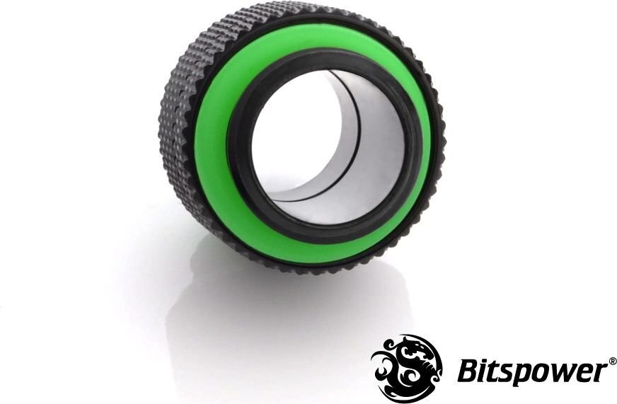 BitsPower connector 2x 1/4 "adapter - rotatable, Black matt (BP-MBRG) hind ja info | Vesijahutused - lisaseadmed | kaup24.ee