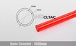 BitsPower Crystal Link Tube 12 / 10mm, 1000mm, Red (BP-NCCLT12ACIRD-L1000) hind ja info | Vesijahutused - lisaseadmed | kaup24.ee