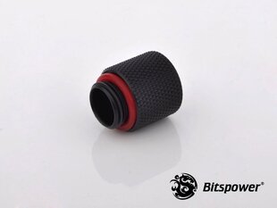 BitsPower Fitting G1/4" Inch, 15mm Carbon, Black (BP-CBWP-C60) hind ja info | Vesijahutused - lisaseadmed | kaup24.ee