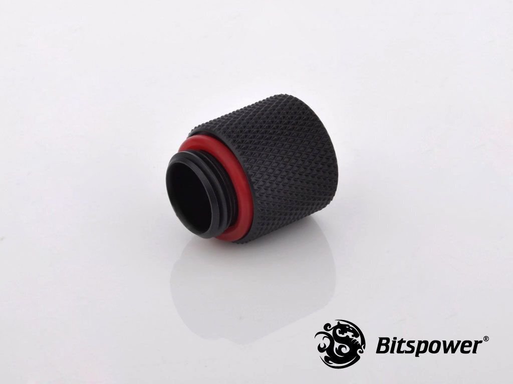 BitsPower Fitting G1/4" Inch, 15mm Carbon, Black (BP-CBWP-C60) цена и информация | Vesijahutused - lisaseadmed | kaup24.ee