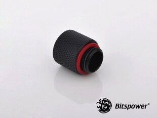 BitsPower Fitting G1/4" Inch, 15mm Carbon, Black (BP-CBWP-C60) цена и информация | Водяное охлаждение - аксессуары | kaup24.ee