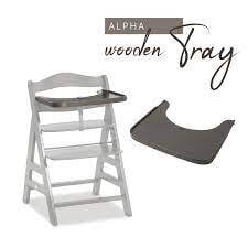 Поднос Hauck на стульчик для кормления Alpha Wooden Tray, Темно-серый цена и информация | Стульчики для кормления | kaup24.ee