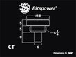 Bitspower G1/4" Temperature Sensor Stop Fitting (BP-WTP-CT) цена и информация | Vesijahutused - lisaseadmed | kaup24.ee
