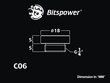 BitsPower Plug 1/4 "- White (BP-DWWP-C06) цена и информация | Vesijahutused - lisaseadmed | kaup24.ee