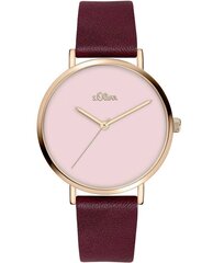 Женские часы S.Oliver  Leather Light Pink цена и информация | S.Oliver Товары для детей и младенцев | kaup24.ee