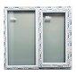Osaliselt avatav e. kombineeritud aken PVC 1350x1100 цена и информация | Plastikaknad | kaup24.ee