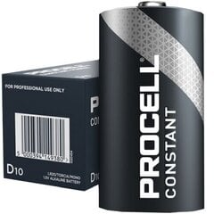 Duracell patareid Procell Constant Power LR20, 10 tk hind ja info | Patareid | kaup24.ee