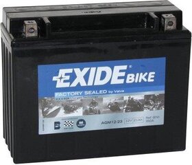 Aku 12V 21Ah AGM12-23 205x86x162-+ Exide цена и информация | Аккумуляторы | kaup24.ee