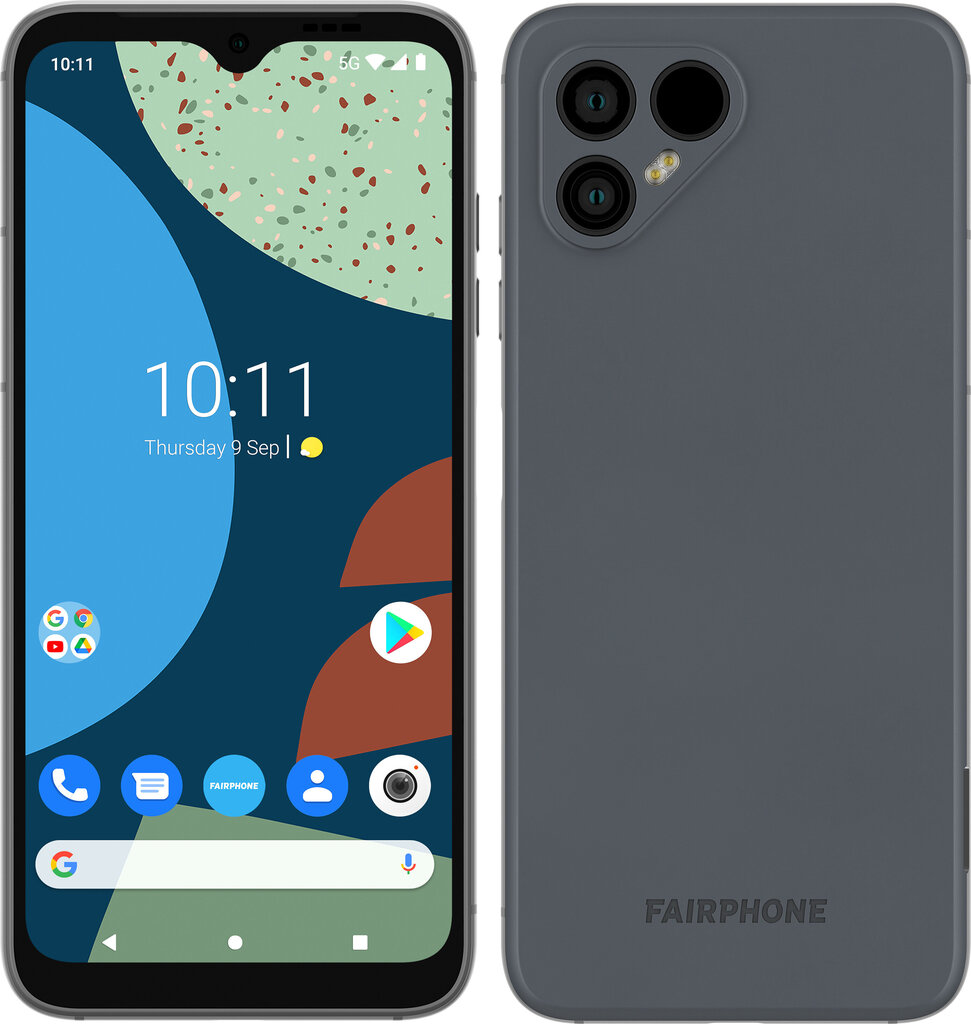 Fairphone 4 5G 8/256GB Grey F4FPHN-2DG-EU1 hind ja info | Telefonid | kaup24.ee
