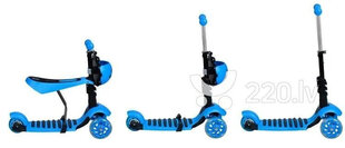 Sinine tõukeratas scooter 3 in 1 hind ja info | Tõukerattad | kaup24.ee