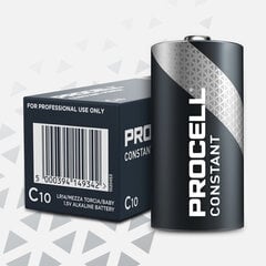 Duracell patareid Procell Constant Power LR14, 10 tk. цена и информация | Батарейки | kaup24.ee