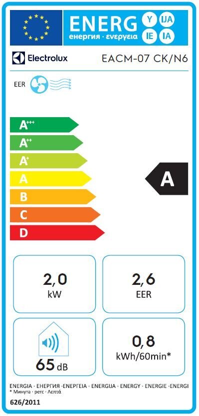 Mobiilne konditsioneer Kraft 2kW- 20m2 EACM-07CK/N6 цена и информация | Õhksoojuspumbad, konditsioneerid | kaup24.ee