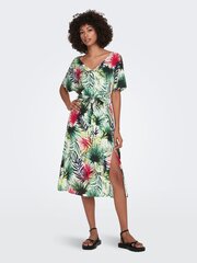 Женское платье JDY 15290658*01, белое/зелёное цена и информация | Платья | kaup24.ee