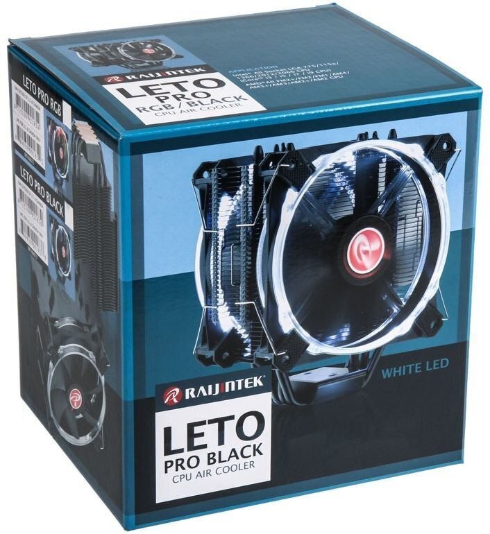 Raijintek Leto Pro RGB LED 2x120mm (0R100072) hind ja info | Protsessori jahutid | kaup24.ee