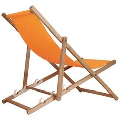 Lamamistool Springos DC0012 OXFORD23, oranž hind ja info | Päevitustoolid | kaup24.ee