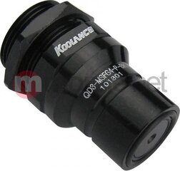 Koolance QD3 Male Quick Disconnect No-Spill Coupling, Panel Female Threaded G 1/4 BSPP Black (QD3-MSFG4-P-BK) цена и информация | Водяное охлаждение - аксессуары | kaup24.ee