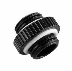 PHANTEKS Glacier M-M connector G1/4" Black (PH-MMA_BK_G1/4) hind ja info | Vesijahutused - lisaseadmed | kaup24.ee