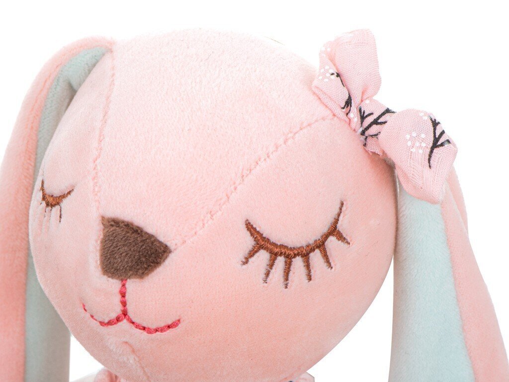 Pehme jänes - unine, roosa, 35 cm hind ja info | Imikute mänguasjad | kaup24.ee