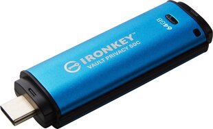 Kingston IronKey 64GB цена и информация | USB накопители данных | kaup24.ee