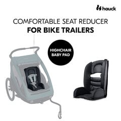 Jalgratta haagise iste Hauck Bike Trailer Comfort, must цена и информация | Прицепы для велосипеда | kaup24.ee