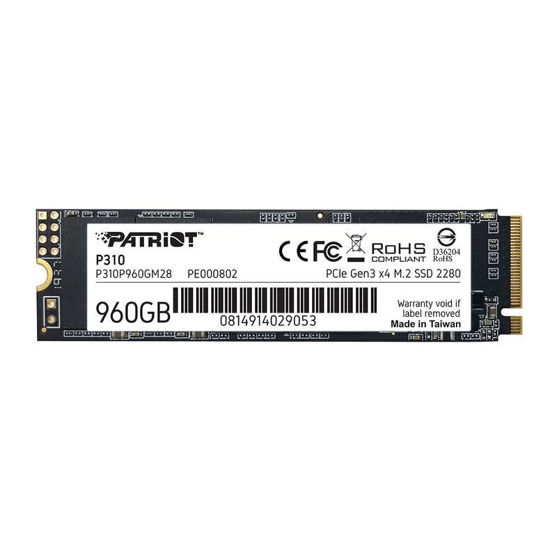 Patriot P310, 960GB цена и информация | Sisemised kõvakettad (HDD, SSD, Hybrid) | kaup24.ee