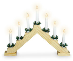 Jõuludekoratsioon valgusega Küünlad 39,5 x 5 x 31 cm hind ja info | Jõulukaunistused | kaup24.ee