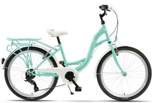 Laste jalgratas Kands Laguna vs-2, 130-165 cm pikk, 24" alumiiniumveljed, Mint цена и информация | Велосипеды | kaup24.ee