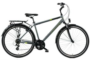 Meeste jalgratas Kands Travel-X Alu, 182-200 cm pikk, alumiinium, amortisaatoriga, 24 Shimano käiguvahetajat, 28" alumiiniumveljed, Grafiit hind ja info | Jalgrattad | kaup24.ee