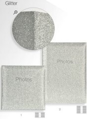 Фотоальбом Innova Glitter silver, 10x15 см цена и информация | Рамки, фотоальбомы | kaup24.ee