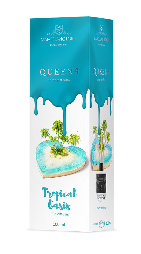 Kodulõhnastaja Marcela Victoria Queens Reed Diffuser Tropical Oasis, 100 ml цена и информация | Kodulõhnastajad | kaup24.ee
