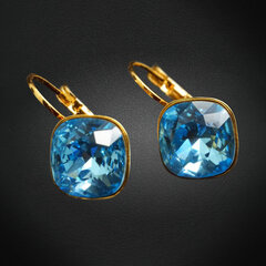 Серьги "Ослепительный Блеск IV (Aquamarine Blue)" с кристаллами Swarovski™ цена и информация | Серьги | kaup24.ee