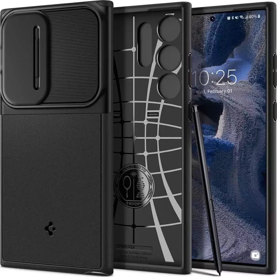 Spigen Optik Armor, must hind ja info | Telefoni kaaned, ümbrised | kaup24.ee