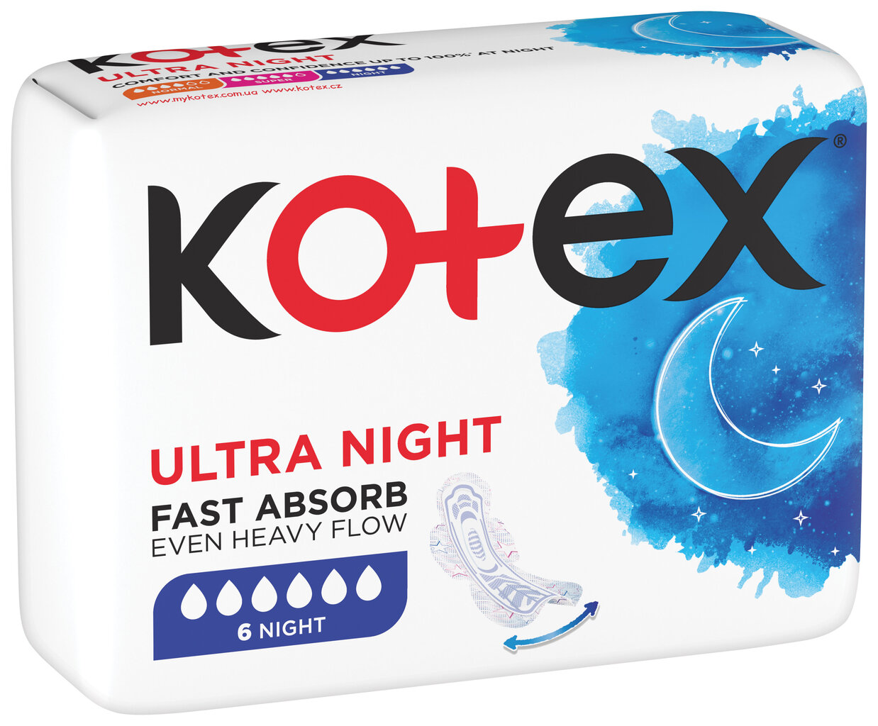 KOTEX Ultra hügieeniside Overnight 6 tk цена и информация | Tampoonid, hügieenisidemed, menstruaalanumad | kaup24.ee