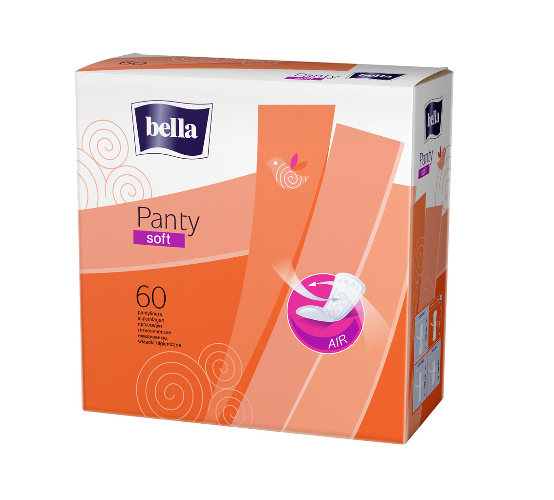 BELLA igapäevased sidemed Panty Soft, 60tk цена и информация | Tampoonid, hügieenisidemed, menstruaalanumad | kaup24.ee