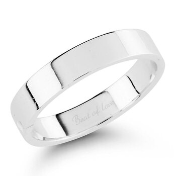 Серебряное плоское обручальное кольцо 4 мм цена и информация | Мужские украшения | kaup24.ee