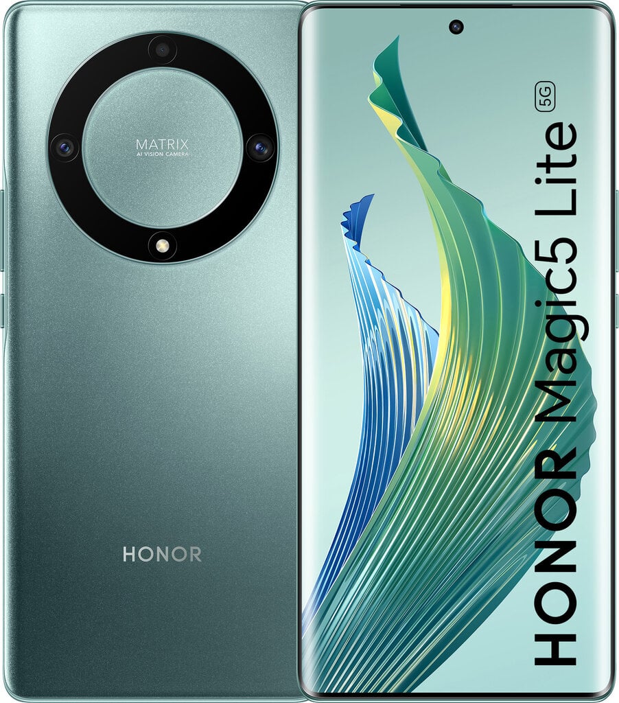 Honor Magic5 Lite 5G 8/256GB Emerald Green 5109ARUL цена и информация | Telefonid | kaup24.ee