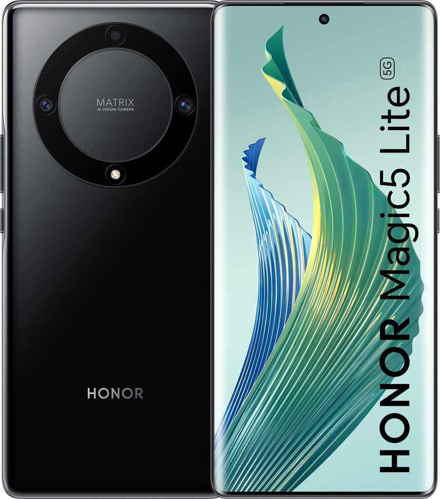 Телефон Honor Magic5 Lite 5G 6/256GB Dual SIM, Midnight Black цена |  kaup24.ee