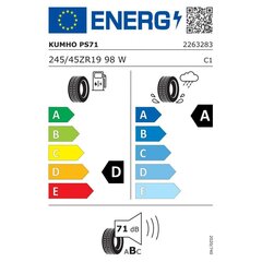 Auto rehv Kumho PS71 Ecsta 245/45WR19 hind ja info | Suverehvid | kaup24.ee