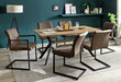 4 tooli komplekt Kian A, pruun цена и информация | Söögilaua toolid, köögitoolid | kaup24.ee