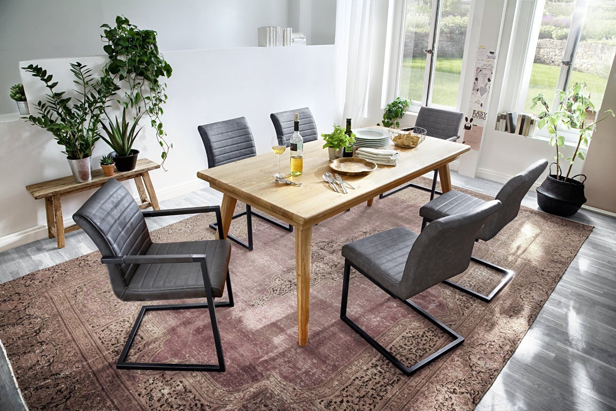 4 tooli komplekt Kian A, hall hind ja info | Söögilaua toolid, köögitoolid | kaup24.ee