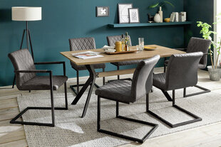4 tooli komplekt Kian B, hall hind ja info | Söögilaua toolid, köögitoolid | kaup24.ee